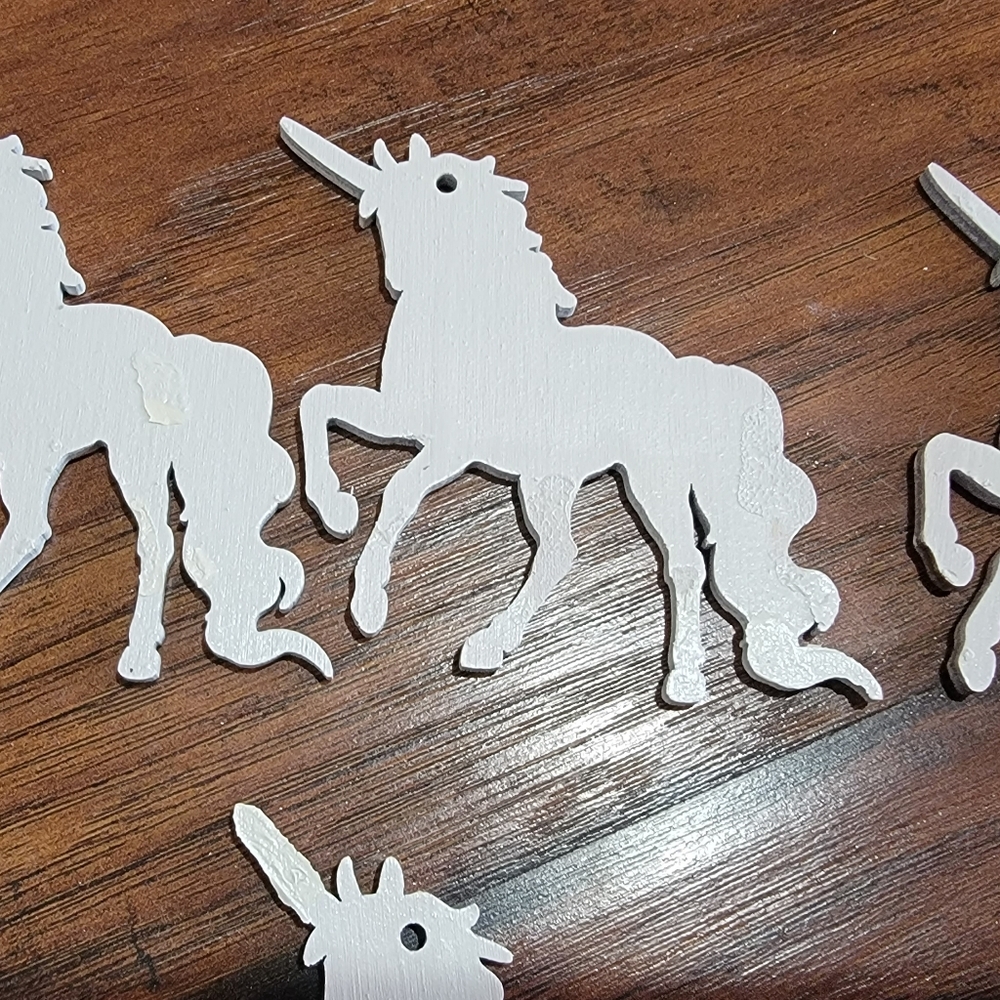 Unicorn wood cutouts - Picture 4 of 6